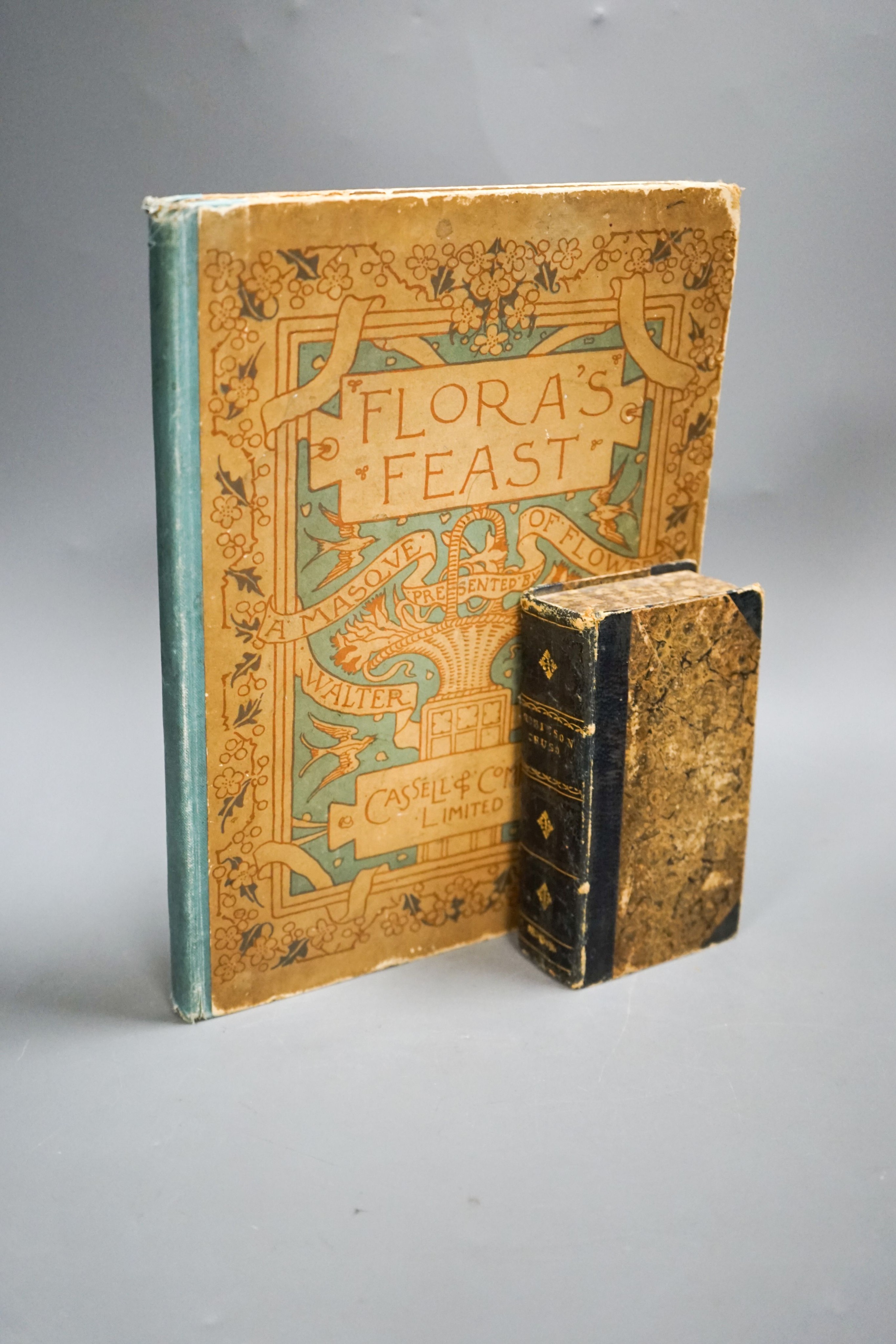 The adventures of Robinson Crusoe 1808 and Flora's Feast (2)